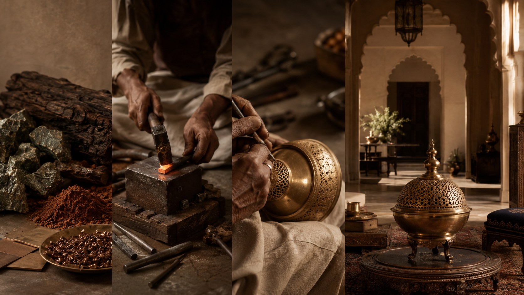 The journey from raw material to crafted object