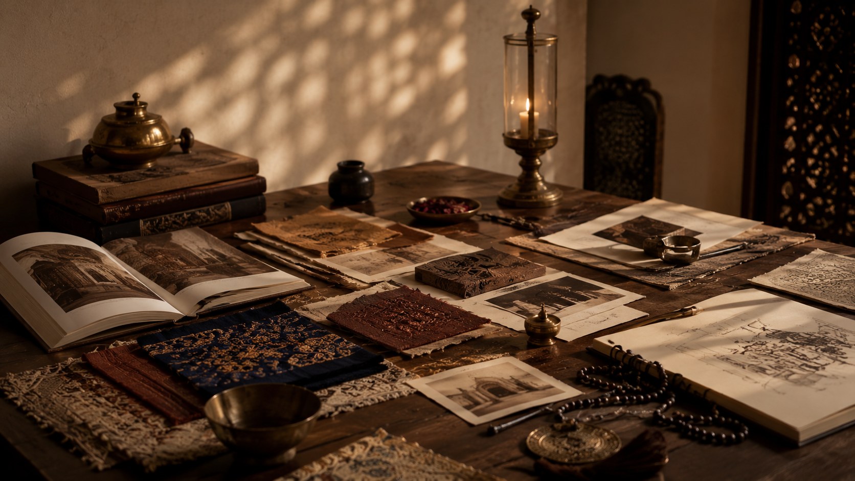 Curated craft design desk